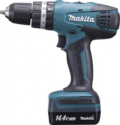 Perceuse visseuse à percussion 14,4 V Li-Ion 1,3 Ah Ø 10 mm